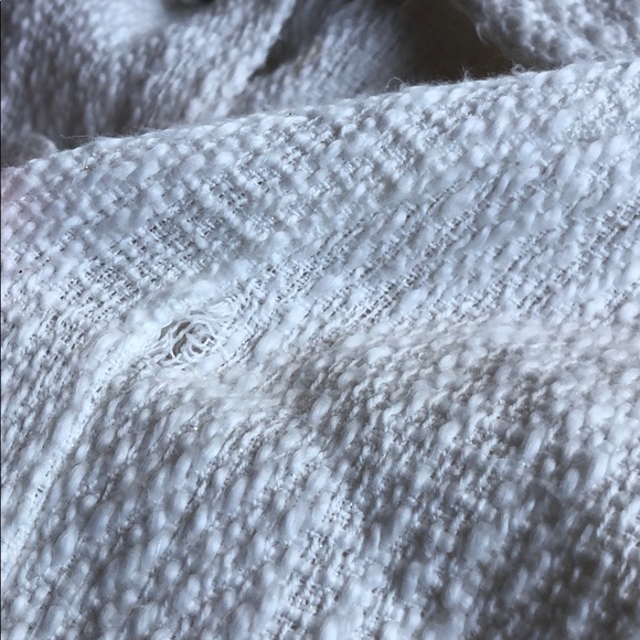 Wet Seal | Y2K White Cropped Tweed Blazer | Medium - Picture 9 of 13